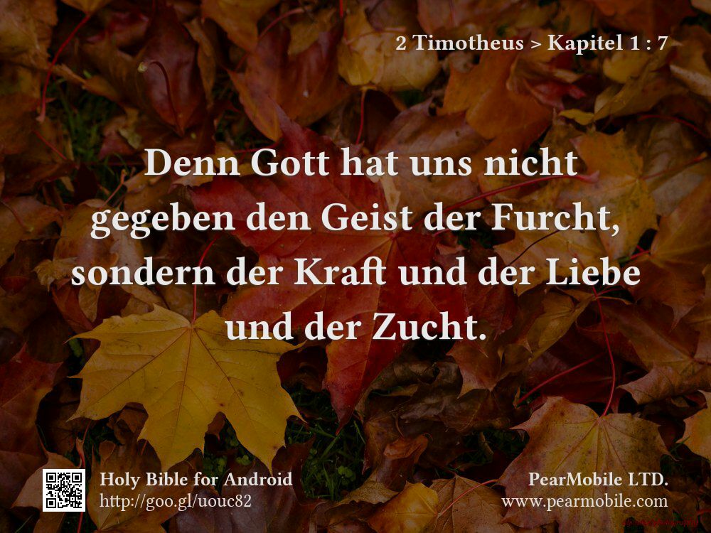 2 Timotheus, Kapitel 1:7